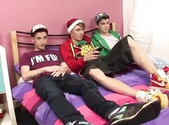 Toe Sucking Threesome bareback party gay porn