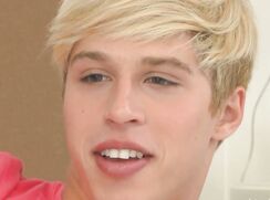 Blond boy in an audition