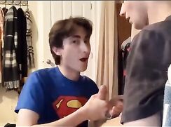 Loud moans as twink gets his cock emptied boys porn