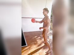 Blond Boy Naked Ping Pong-no cum 200