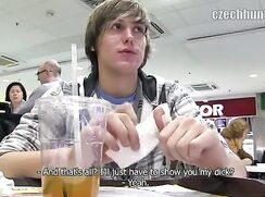 Foodcort paid stright boys public sex gay porn