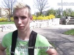blond cute hot boy public city porn