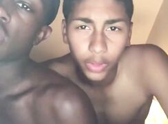 Black muscle boys fool around (no porn)