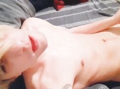 Licking my cum after I wank