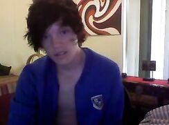Boy in blue web cam