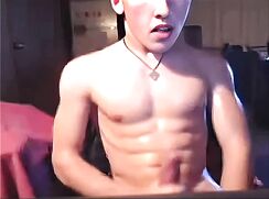 Hot Muscle webcammer wanks and cums - AI Enhanced