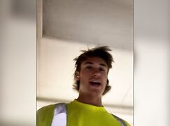 cute bored at work get hornie had to wanks off boys porn