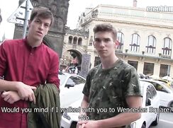 public street friend straight paid gay porn