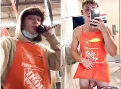 worker home depot  tiktok and selfie porn