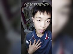 Slim asian teen strip