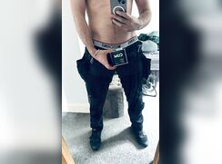 Scouse straight fit tradie lad cumming