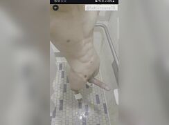 Huge cock teen in shower
