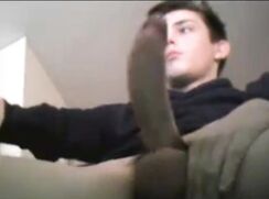 cute brunette jacking off on cam cumshot big load