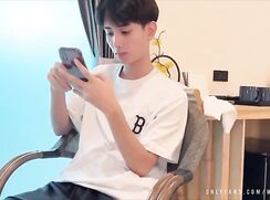 Very cute boy suddenly becomes so horny