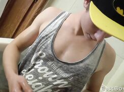 Cute boy gets his asshole shaved in the bathtub (so hot)