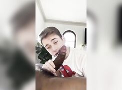 sucking on big juicy bbc