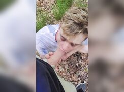 Cute twink likes to suck his boyfriend's cock
