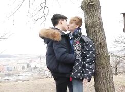 WINTER COUPLE LOVERS GAY PORN HEAT SEX