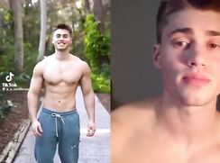 cute fit tiktoker on tiktok and cumming jo show