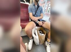 Twink Exhibitionist Plays With His Exposed Cock On The Bus boys porn