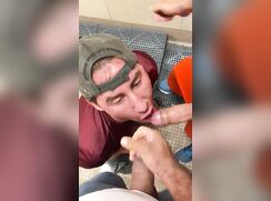 Greedy Twink Gives BJs To Two Uncut Latinos In Public Toilets boys porn