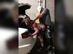 Moaning Blond Jock Fucked Over Rear Of Car In Car Park boys porn