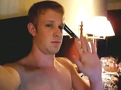 College Ginger dude cums on his face - AI Enhanced