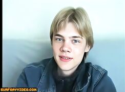 Casting of a super-hot Blond Russian Twink - AI Enhanced