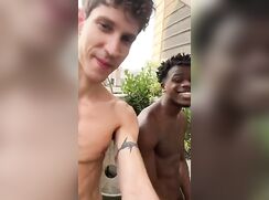 Black and White - Backyard Fun Porn