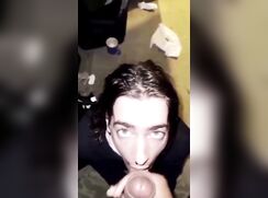 Closet fag sucking a verbal BBC dom