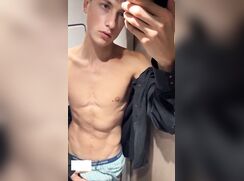 Brit Boy Knocking one out on the Train