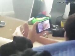 When you catch your straight friend jerking off and he let's you record