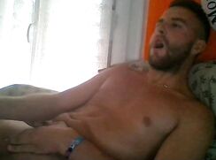 French Footballer Cums Like a Fountain (1)