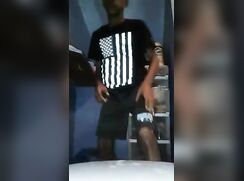 blackboy jerk off in bathroom with baby oil