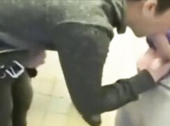 HORNY ACTION IN PUBLIC TOILET