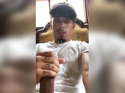 Latino stud jerks and shoots a huge load twink porn