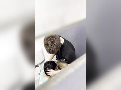 voyeur boys porn bj in the toilet