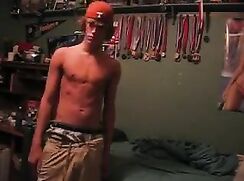 cute athlete blonde won all his medals showing his beatifull cock