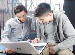 Hot best friends laptop twinks gay porn