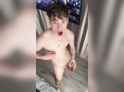 Uncut Twink Cums Loudly As He Sprays The Floor boys porn