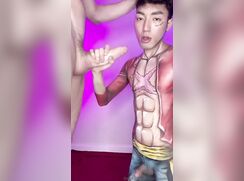 Body art asian oral and anal