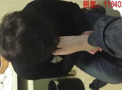 asian small dick licking feet cum