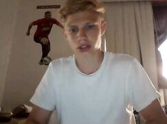 cute soccer ultra big dick blonde jacking off again