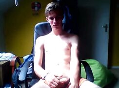 cute very tall blonde hot jacking off show his ass