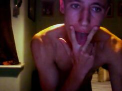 cute blonde night chating to girl jo