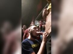 Twink Gives Daddy A Blow Job In Busy Street boys porn