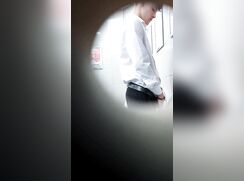 Spy On Cute Guy At Urinal Caught Porn