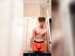 curly hot guy get horny strip