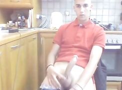 [ABX][5][621] - Hot boy jerks in the kitchen