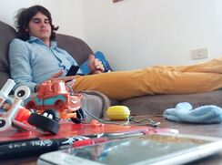 [ABX][5][627] - Masturbartion on sofa with shirt on and silenced cumshot